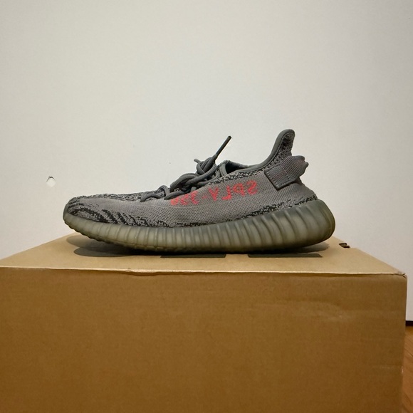 Yeezy Other - Yeezy Gray and Red Sneakers